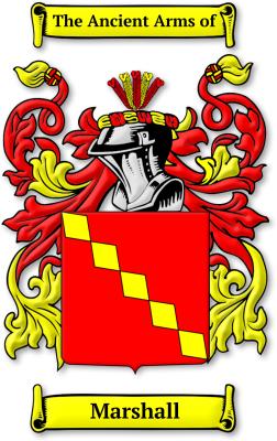 The Marshall coat of arms by houseofnames.com