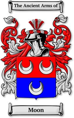 The Moon coat of arms by houseofnames.com