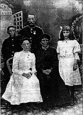 Charles Henry Yelland, Susan Ellen née Bartlett, and their children Susan Ellen, Charles William Henry, and Beatrice May